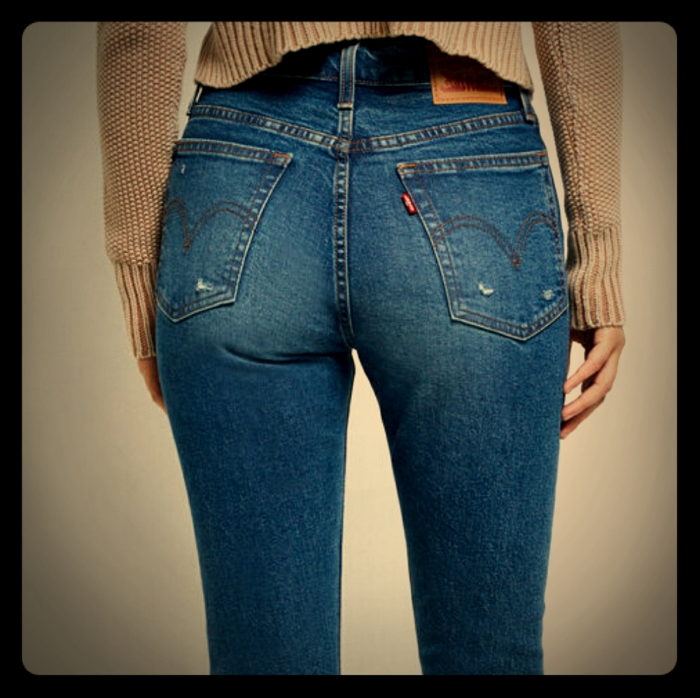 Levi's Wedgie Fit skinny jeans, button fly